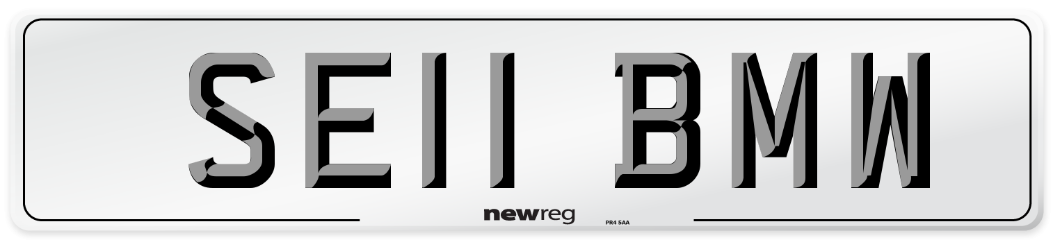 SE11 BMW Number Plate from New Reg